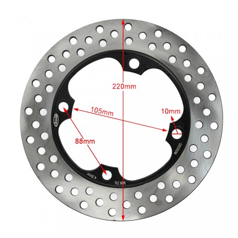 220mm Rear Brake Disc Rotor For Honda CBR CBRF RR 600 VTR SP1 SP2 RC51